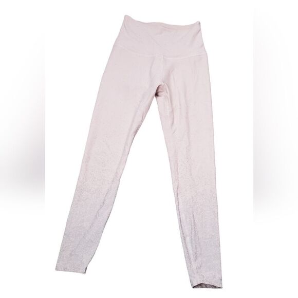Beyond Yoga Pink & Silver High Waisted Leggings - Picture 1 of 8